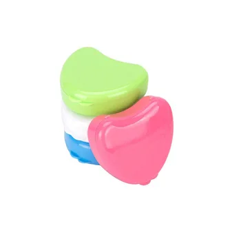 Farebný plastový podnos, krabica v tvare srdca protézy box, držiak na okno roztomilý malý zub box