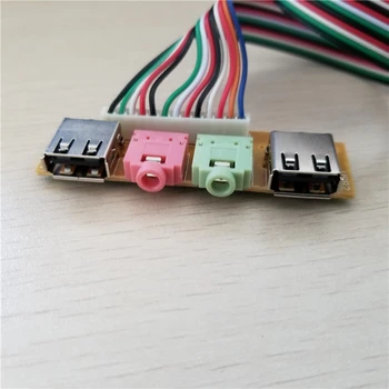 Kostry počítača, na Prednom Paneli USB/Audio Konektor Kábla Dual USB Dupont Adatper na USB/Audio Interface Údaje Rozšírenie Napájací kábel