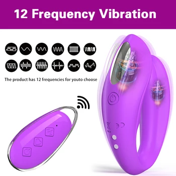 Tiché Dual Motor U Tvar G-Spot Vibrátor Bezdrôtové Diaľkové Ovládanie Klitorisu Vibrátory Stimulácia sexuálnu Hračku pre Ženy Pár Hrať