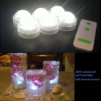 12PCS Narodeninovú Tortu party Dekorácie Továreň Na Sklade Predaj Malý batériový Ponorné Mini LED Dekoratívne Osvetlenie