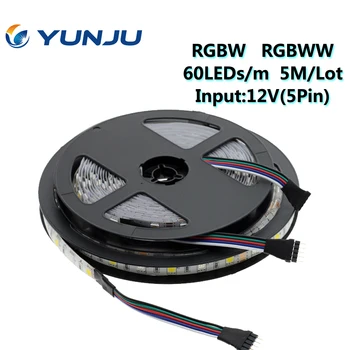 LED Pásy 5050 DC12V 60LEDs/m 5m/mnoho Flexibilné LED Svetlo RGB RGBW 5050 LED Pásy