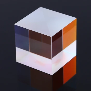 X-Cube Šesť-Stranný Jasné Svetlo Kocka Optické Sklo Prism Lúč Rozdelenie RGB Hranol pre Optické Experiment Nástroj Optickej Šošovky