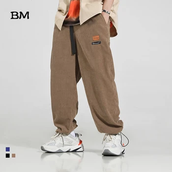 Módne Oblečenie Hip Hop Rovno Bežné Nohavice Streetwear Khaki Nohavice Kórejský Štýl Menčester Joggers College Harajuku Nohavice