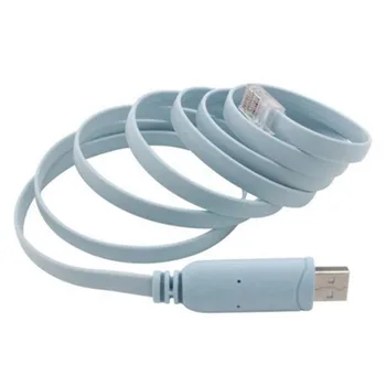 1pc 1.8 M USB na RJ45, USB do Sériového portu RS232 na RJ45 CAT5 Konzoly Adaptér Kábel Kábel pre Cisco Smerovačmi