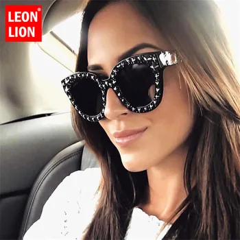 LeonLion 2021 Fashion Street Výstrel SunglassesWomen Značky Dizajnér Muža/Ženy Slnečné Okuliare Classic Ročník Jazdy Oculos De Sol