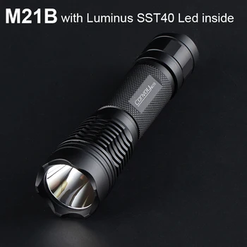 LED Baterka Zostavy M21B Luminus SST40 Vnútri Prenosné Linterna 21700 Verzia Pochodeň Tábor Lanterna 18650 Flash Light Latarka