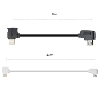 STARTRC Kompatibilné Odolné Micro / Typ-c / Lightning USB Mciro USB Kábel Pre DJI Mavic 2 Pro/Air/Mavic Pro/ Spark Radič