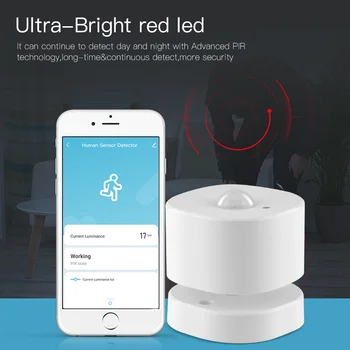 ZigBee PIR Snímač Pohybu Ľudskej Senzor Detektora Inteligentný Život Tuya App Riadenie Inteligentné Prepojenie Smart Home Alarm Systém