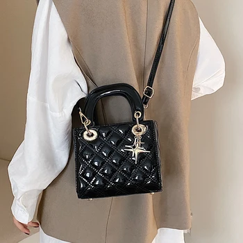 Elegantné Ženy Koberčeky Tote bag 2020 New Vysoká Kvalita Patentových Kožené dámske Dizajnér Kabelka, Prenosný Ramenný Messenger Taška