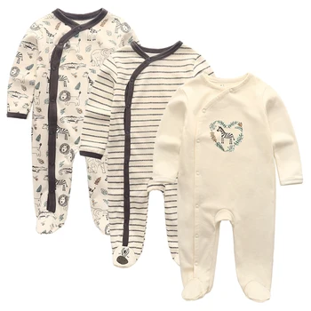 Baby Boy Šaty s Dlhým Rukávom Unisex Novorodenca Kombinézach 0-12M Bavlna Dieťa Dievča Oblečenie Jumpsuit Roupa de bebe