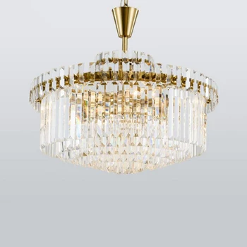 Jmmxiuz Luxusné Moderné Krištáľový Luster Osvetlenie v Obývacej Izbe Kolo Závesné Svietidlo Jedálne, Spálne, Krištáľové Lampy