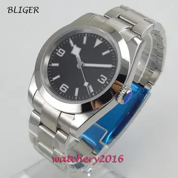 BLIGER Mechanické Hodinky Minimalistický Hodinky pre Mužov Luxusné Náramkové hodinky Vodotesné Automatické hombre Relogio Masculino 2019 Kalendár