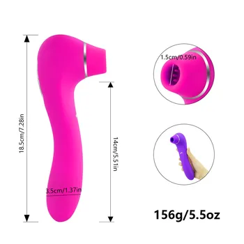 Pošvy Sania Vibrátor sexuálnu Hračku pre Ženu Ústne Jazyk Bulík Sacie hračky Pre Dospelých Stimulátor Klitorisu Masturbator Erotický Sex