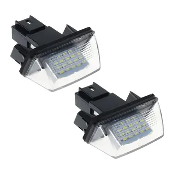 1 Pár, 18 LED, Číslo Licencie Doska Svetlá na Čítanie Pre Peugeot 206 207 307 308 406 Citroen C3/C4/C5/C6