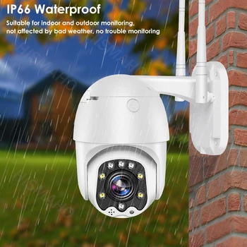 Tuya WiFi IP Kamera, Vonkajšie 1080P HD CCTV Kamera PTZ Dome Kamera Home Security Dohľadu 5X Optický Zoom Farebné Nočné Videnie