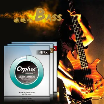 Orphee Professional Electric Bass Strings 4/5/6 Reťazce Šesťhranné Zliatin Niklu Normálneho Svetla Basy Príslušenstvo SB9X/SB95X/SB96X