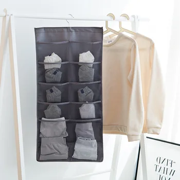 Luluhut stene dvere zavesenie skladovanie taška dvojité bočné spodná bielizeň, podprsenky, ponožky a triedenie taška, spálne, šatník, úložný vak domov organizátor