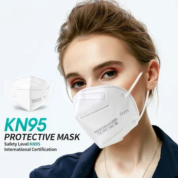 50pcs ffp2 KN95 maska Prachotesný Priedušná pleťové Masky Filtrácie Úst Maska 5-Vrstva Ochranné Masky pre mimo Rýchle Dodanie