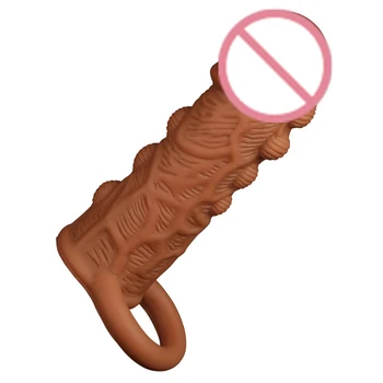 Tekutý Silikón Mužský Penis Rozšírenie zariadenia Extender Opakovane Kondómy pre Mužov Penis Rukáv Extender Sexuálne Hračky pre Dospelých Trvalé Produkt