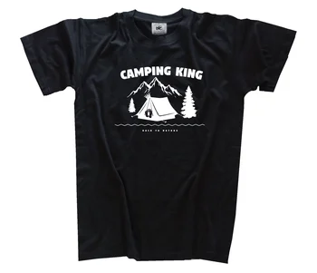 Campinger Kráľ Stanu, Karavanu Dovolenku Prežitie Prepper Caravan T-Shirt S-3Xl Nové Vtipné Tričká Topy Tee Tričko Kreslených