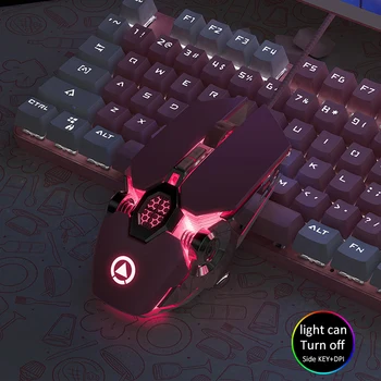 Ružová Drôt Gaming Mouse Hry Ergonomické 7 Tlačidiel, Podsvietený Hráč Myší, Dievča, Žena, Myš Pre HP DELL Laptop, Počítač, Notebook PC