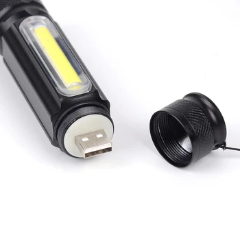 Litwod Z10 vstavanú batériu, USB nabíjateľná LED Baterka Pochodeň 4000LM XML-T6 KLASU Zoomovateľnom 3 Režimy Hliníkové Kemping Lanterna