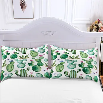 3D Tlač posteľná bielizeň Nastaviť Vlastné Kráľ Európy Perinu Nastaviť Manželskou posteľou King Deka Deka Kryt Nastaviť Obliečky Nordic kaktus