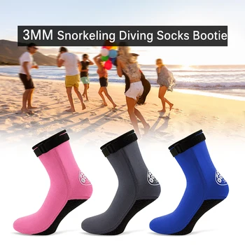 1 Pár 3Mm Plávanie Boot Ponožky Topánky Vody Pláži Botičky Potápanie Neoprén, Neoprénové Ponožky Potápanie Potápanie, Surfovanie, Topánky Pre Mužov, Ženy