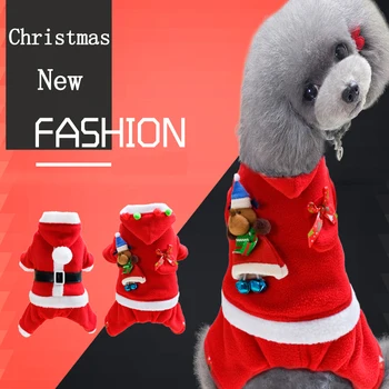 Vianočné Oblečenie Pre Psy, Roztomilý Jumpsuit Psa Kostým Oblečenie Pre Malé Psy Pet Oblečenie Mikiny Coats Francúzsky Bull Yorkies