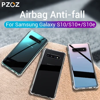 PZOZ puzdro Pre Samsung Galaxy s rezacím zariadením S10 S8 S9 Plus S10e Note8 9 10+ A80 A90 Mäkké Silikónové Luxusné puzdro Pre Samsung Ochrana Telefónu Prípade