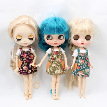 ĽADOVÉ DBS Blyth bábiky hračky oblečenie ľadovej jecci päť trakmi, jarné šaty flower oblek, biela košeľa