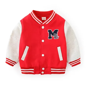 High-end jar jeseň deti Cardigan Baseball Tričko kabát ležérne módne bavlna chlapec dievča oblečenie baby Tlačidlo Deti oblečenie