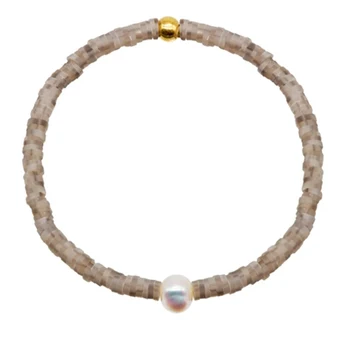 Módne elastické silikónové náramok s perlou ozdobený s nádhernými rameno šperky jednoduché retro pulseras 2020 браслеты