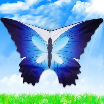 Nové Farebné Motýľ Hard-okrídlený Drak Nylon Vonkajšie Lietajúce Hračka Blue Butterfly Draka a 30 M Kite Linka Pre Deti Outdoor Darček
