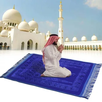 Hrubé Mäkké Moslimských Islamské Modlitby Mat Salat Musallah Modlitba Koberec Modlí Rohože Strapec Obývacia Izba Koberec Gobelín
