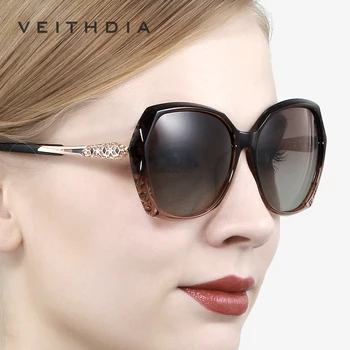VEITHDIA dámske Slnečné okuliare Polarizované Gradient Objektív Luxusné Dámske Dizajnér slnečné Okuliare Okuliare Príslušenstvo Pre Ženy 3159