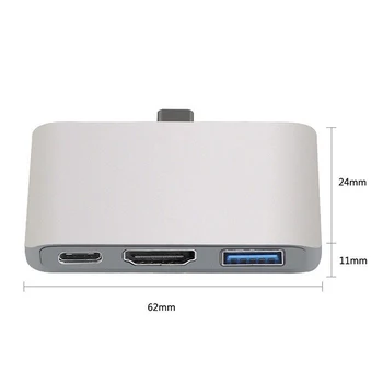 USB3.1 Typ C Rozbočovač HDMI Podpora Dex Režim Pre Samsung S8/S9 Nintend Prepínač PD