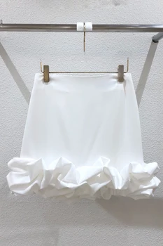 Nomikuma Lete Ženy Sukne Vysoký Pás 3D Prehrabať Mini A-line Sukne kórejský Sladké Faldas Mujer Moda 2020 Nové 6A903