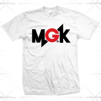Podrobnosti z Módy hine Gun Kelly (Hudba) Mužov MGK Logo T-shirt Biela