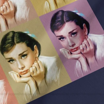 XXXL Vintage Audrey Hepburn Tees Mens Úžasné-Krátke rukávy Mužov, T Košele Veľkoobchod 80s Oblečenie