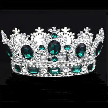 Luxus Crystal kvet Tiara Koruny Headdress Prom Queen Kráľ koruny na Svadbu Tiaras a Koruny, Vlasy, šperky, Doplnky