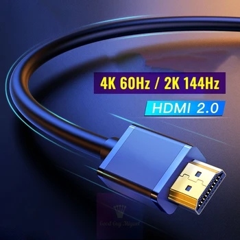 1M 2M 4K 60Hz kompatibilný s HDMI-HDMI kompatibilné s 2.0 Kábel Zlatý Á prepojovací Kábel Kábel pre UHD FHD 3D Xbox, PS3, PS4 TV