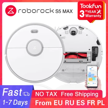 2020 Roborock S5 Max Robot Vysávač Automatický Inteligentný Plánované na Zametanie Prachu Sterilizovať Umývania Mopom APP WIFI Cyclone sacie