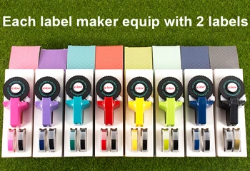 Cidy príručka label maker pre mini príručka stroji pre 9mm 3D plastický plastové označenie páskou (s dvoma pásky súčasťou balenia)