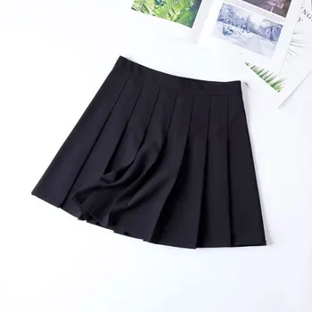 2020 ženy, dievčatá lolita a-line námorník sukne Veľkosť Preppy školskú uniformu vysoký pás skladaný sukne Kawaii Harajuku Sukne