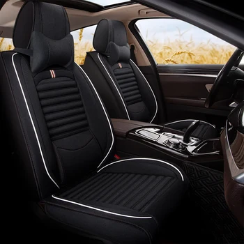 Plné Pokrytie ľanové vlákno auto kryt sedadla auto sedadlá, poťahy na BMW Mini F54 R55 označenie špecifického rizika r59 F55 R56 R60 F56 R57 R61 F57 R58 Smart fortwo