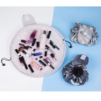 Veľký Vodeodolný make-up taška na ľahké prenášanie polyester Cestovná Kozmetická Taška Organizátor Prípade Necessaries make-up Umývanie Toaletná Taška