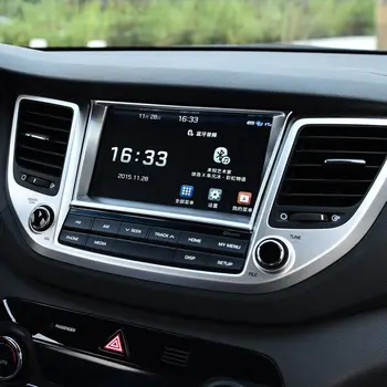Pre Hyundai Tucson 2016 2017 2018 Príslušenstvo ABS Uhlíkových vlákien Ovládanie Navigácie Dekoratívne Rám, Kryt Výbava Auta Styling