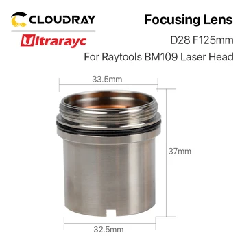 Ultrarayc BM109 1.5 KW Collimating & Zaostrovanie Objektívu D28 F100 F125mm s Objektívom Držiak pre Raytools Laserové Rezacie Hlavy BM109