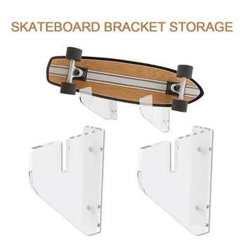 Skateboard Držiak Skladovanie Stene Visí Jednoduchý Dizajn Jednoduchá Inštalácia Na Stenu Rack Mount Pre Ukladanie Snowboard Longboard Skate